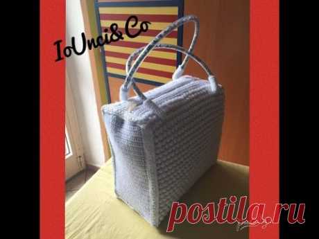 Tutorial interno borsa con rete all'uncinetto parte 1