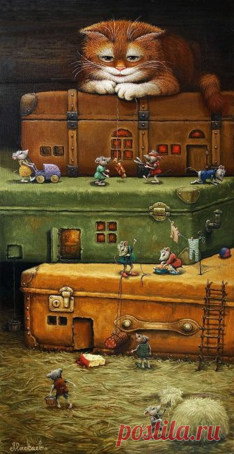>Сказки кота Кузьмы. Художник Александр Васильевич Маскаев. Часть 1.