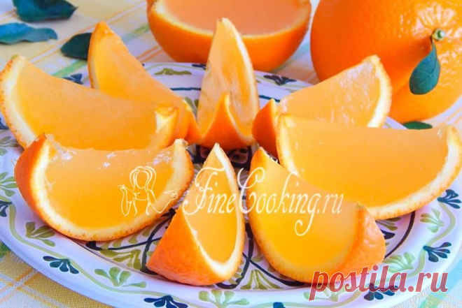 Желе Апельсиновые дольки - FineCooking.ru