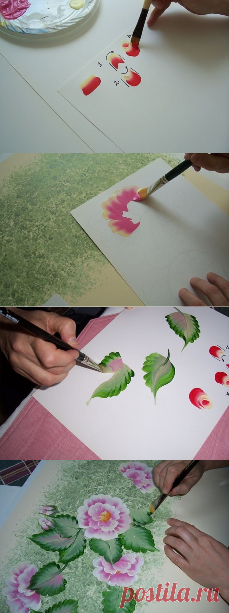 Творческий порыв
рисуем цветы