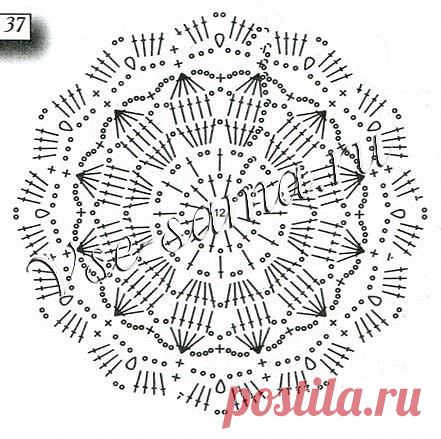 несколько мотивов крючком