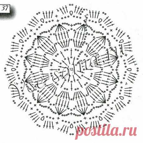 несколько мотивов крючком