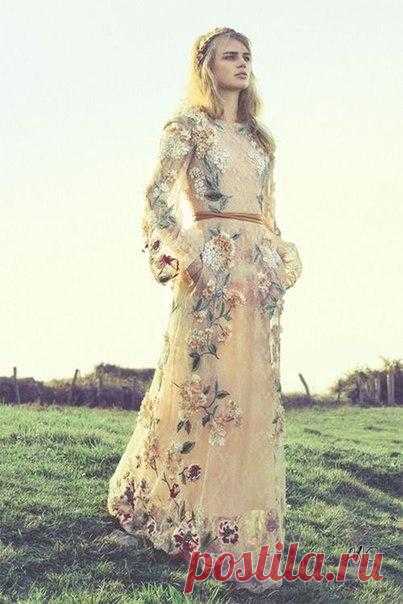 Look! Цветочные макси платья! — Модно / Nemodno