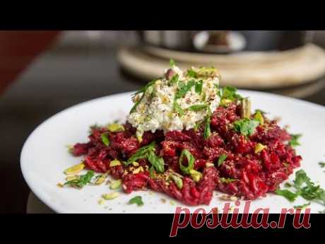 Фузилли (fuzillini) со свеклой  и творожным кремом - YouTube