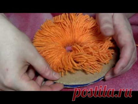 Снежинка из пряжи своими руками