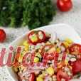 Салат с перловкой, кукурузой и помидорами - кулинарный рецепт