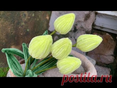 ABC TV | How To Make Tulip Flowe With Pipe Cleaner - Craft Tutorial
