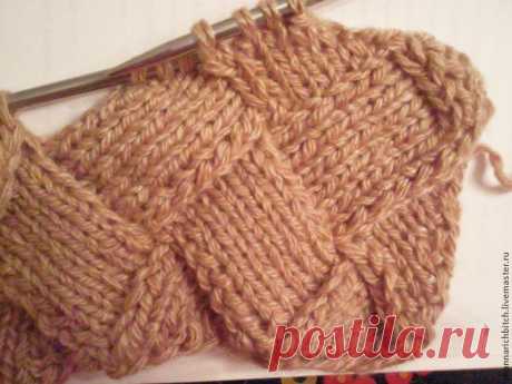 Вяжем полотно в технике Entrelac - Ярмарка Мастеров - ручная работа, handmade
