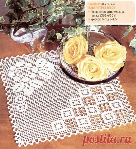 Салфетка в филейной технике
#вязание #крючком

Сохраняйте в свои копилочки нажав "Поделиться" или "Мне нравится"