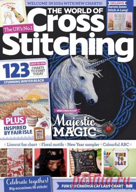 Коллекция вышивки в журнале «The World of Cross Stitching №341 2023» | Журналы Популярный среди любителей вышивания крестом журнал из Великобритании. Красивый дизайн, множество блестящих идей для вышивания, интересные статьи, рекомендации мастеров. В каждом номере авторы журнала предлагают коллекцию самых красивых проектов от лучших дизайнеров.