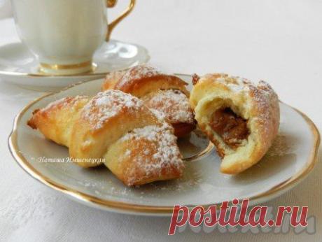 домашние и уютные рогалики из творожного теста