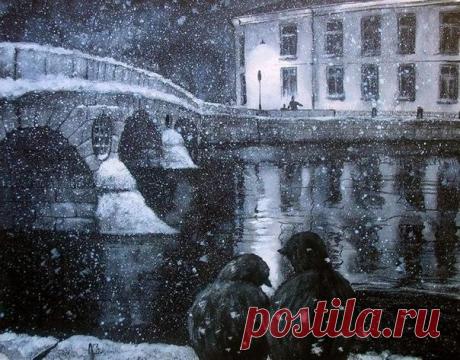 Молодой российский художник, рисующий Петербург - Зуев Алексей. / Удивительное искусство