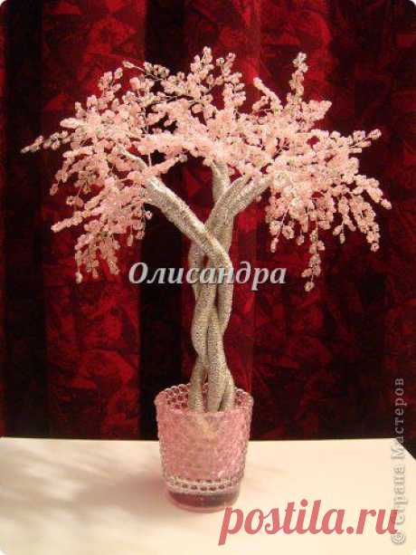 Серебристая сакура. Автор МК Олисандра | Очумелые ручки