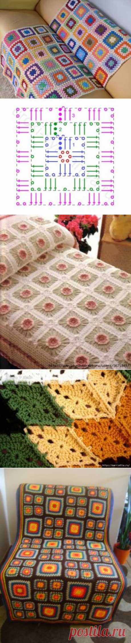 Плед из остатков ниток: приглашаю на обсуждение / Вязание крючком / Вязальная Авантюра