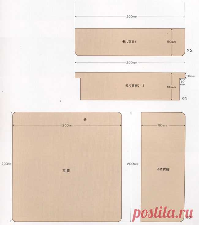 Выкройка кошелька | WomaNew.ru - уроки кройки и шитья