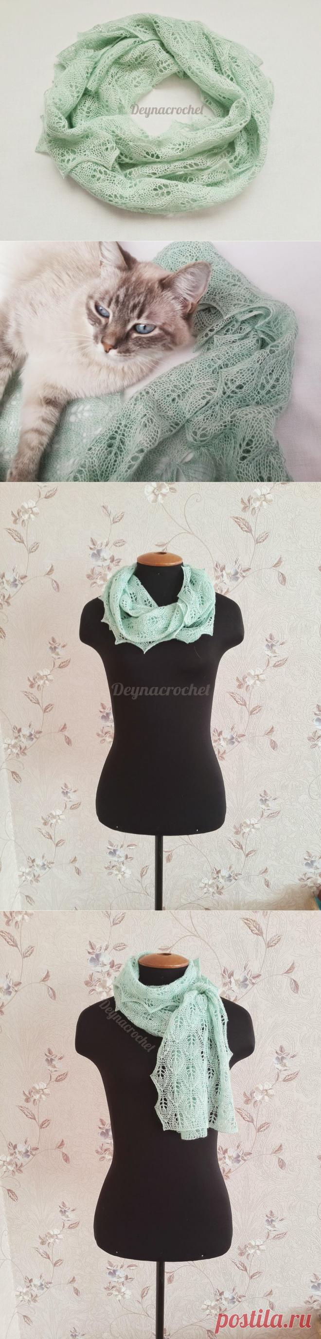 DEYNACROCHET: Шарфик "Чай с мелиссой"