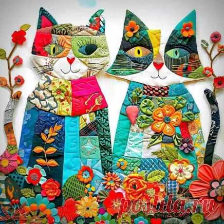 Pin by Petro Grimes on Naaldwerk in 2025 | Quilting designs patterns, Cat quilt patterns, Animal quilts