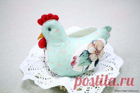 Шьем пасхальную курочку из фетра