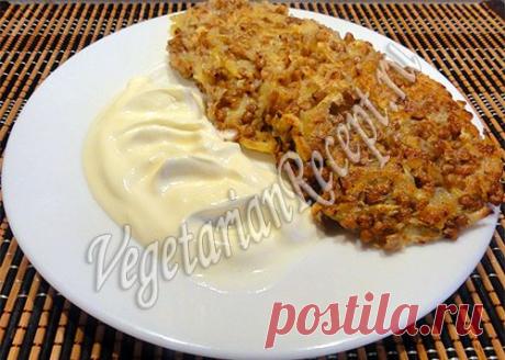 Оладьи из гречневой каши - рецепт с кабачками | Вегетарианские рецепты «Приготовим с любовью!»