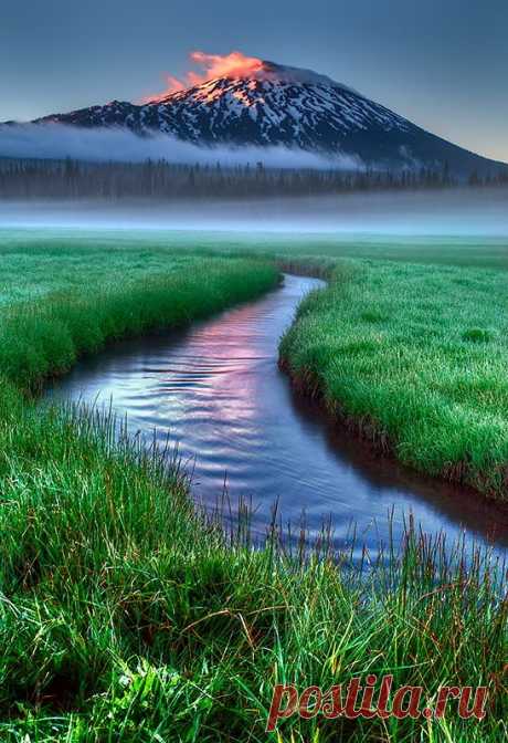 Sparks Lake, Bend OR, USA, автор — Marcio Dufranc.Фото 58104348 - 500px
