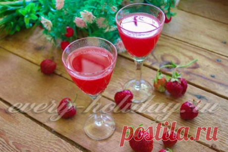 Клубничный ликер в домашних условиях, рецепт с фото пошагово