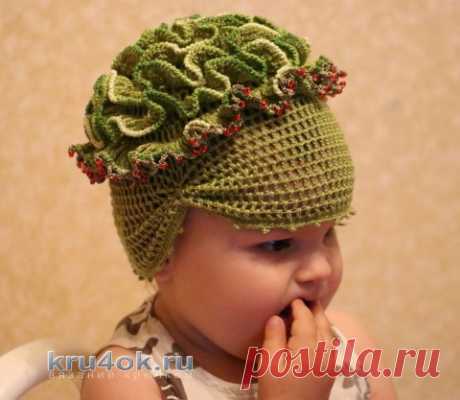 Мастер - класс по вязанию крючком шапочки для девочки