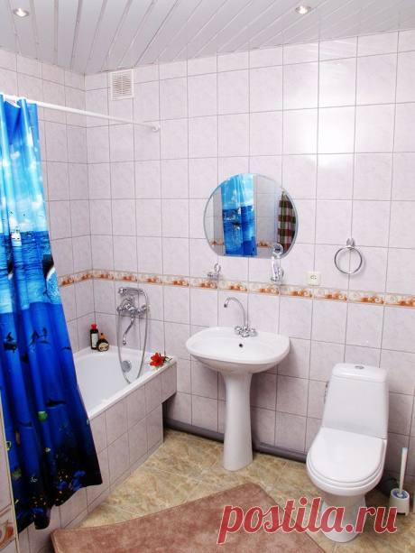 Уксус - чистим ванную комнату