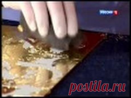 1000 мелочей Идея дня от Марата Ка Орнаментальное зеркало эгломизе (eglomise) 11 09 2013 - YouTube