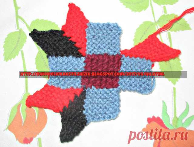 ВЯЗАНЫЙ КВИЛТ. (МОДУЛЬ N 4) | Вязание для женщин спицами. Схемы вязания спицами