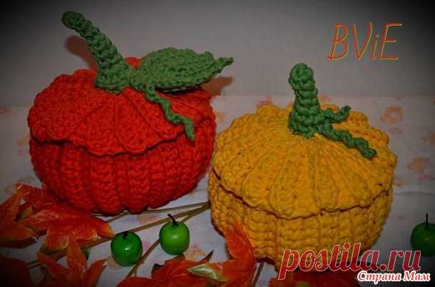 Calabazas-cestas de t-yarn - La labor de punto - el País de las Madres