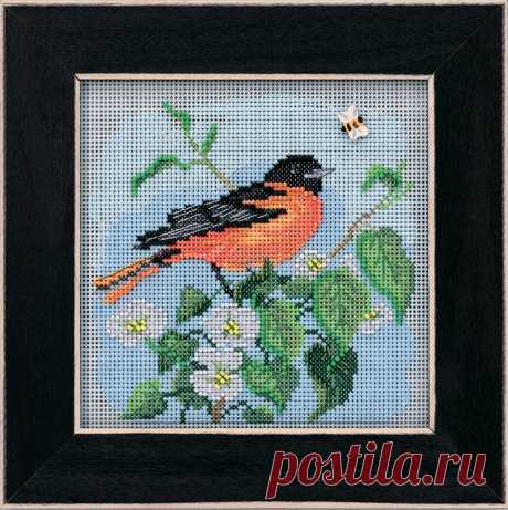 Купить вышивку "Балтиморская иволга" (арт. MH142012) от "Mill Hill"