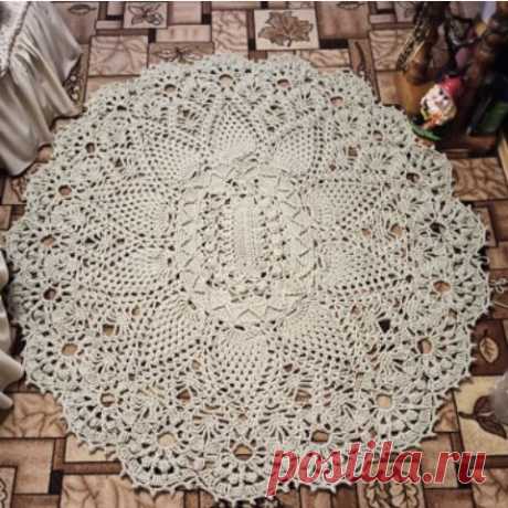 Коврик связанный крючком