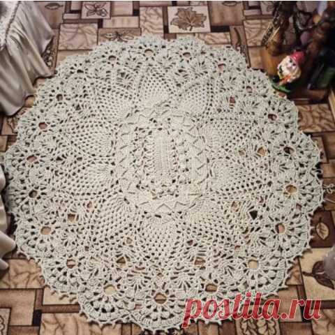 Коврик связанный крючком