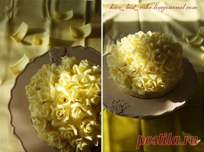 Лепной шоколад - украшение торта.