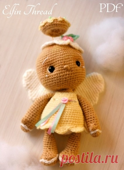 Пряничный ангел амигуруми. Описание | Russian-Handmade