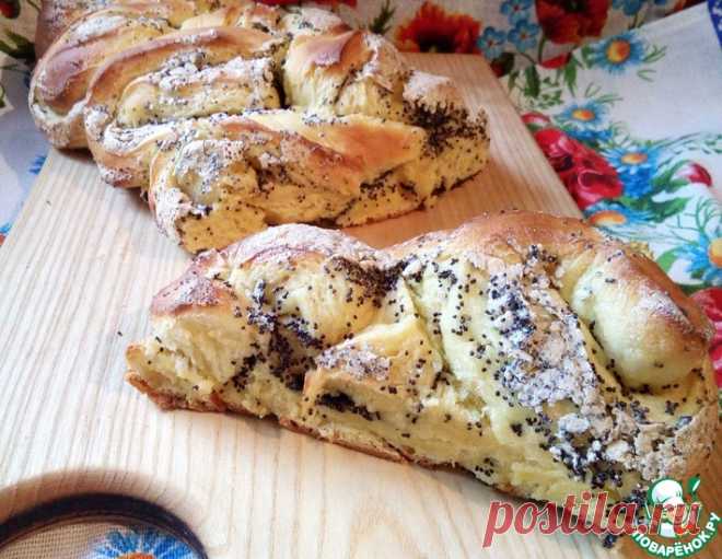 Плетенка с маком и безе - кулинарный рецепт