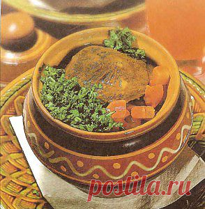 Говядина по-русски(в горшочке).
