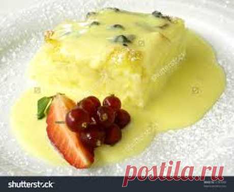 bread butter pudding with vanilla sauce - Google Търсене