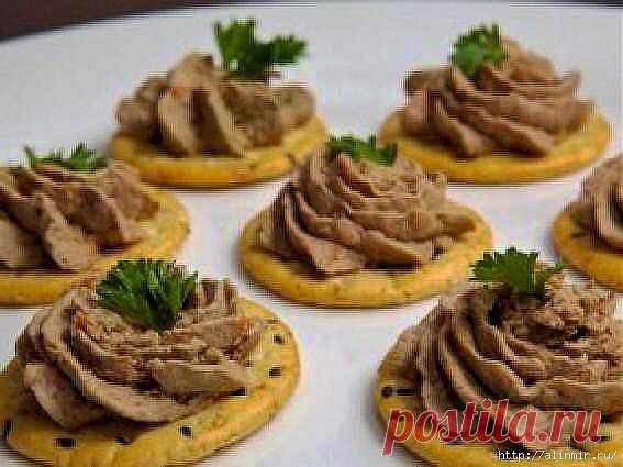 Паштет из куриной печени .