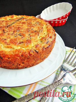 Рисовая запеканка с копченым сыром - кулинарный рецепт