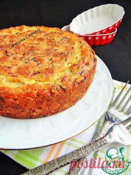 Рисовая запеканка с копченым сыром - кулинарный рецепт