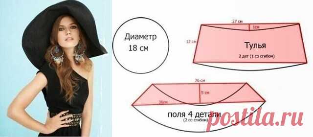 Шьём шляпу с широкими полями
