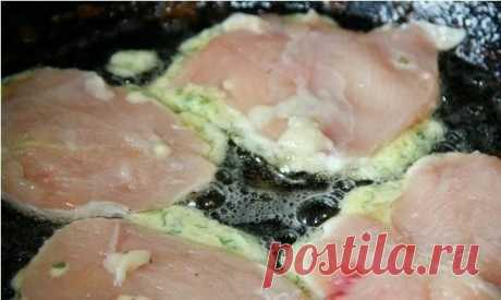 Куриные отбивные с сыром