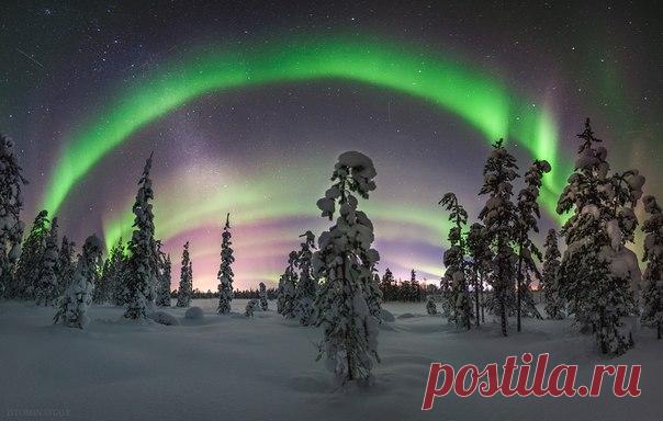 Апатиты, Мурманская область. Автор фото – Виталий Истомин: nat-geo.ru/photo/user/120628/ Спокойной ночи, и помните: утром нас уже будет ждать весна!