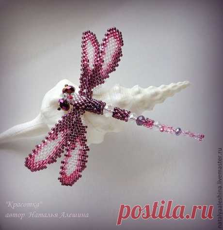 Стрекоза из бисера
