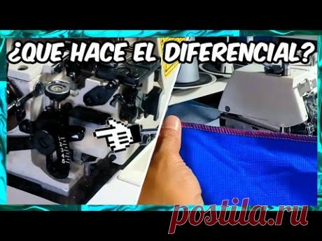 Como usar el diferencial y ajustarlo en maquina overlock.