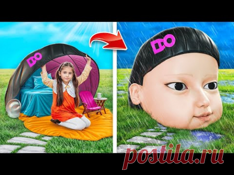 Кукла из игры в кальмара 2! Экстремальное преображение!