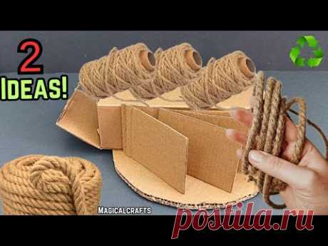 Incredible IDEA made from leftover Fabric and Regular Cardboard! The Best of waste♻️2 IDEAS ♻️💰♻️