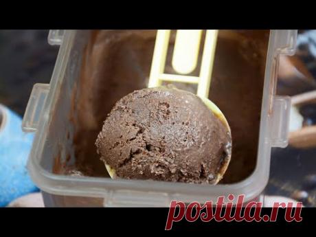 Вкуснейшее Домашнее Шоколадное Мороженое. Рецепт шоколадного мороженого с какао и шоколадной крошкой