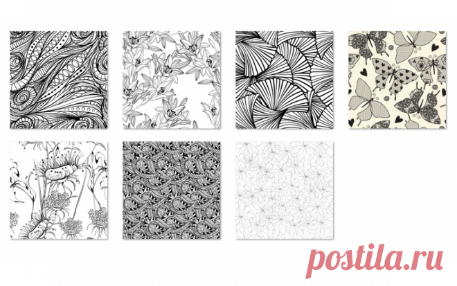 Vector pattern texture background - The background is an image or a component of a scene. It is an objective situation that plays an important role in the occurrence, development, and change of events.(total 7 pictures)